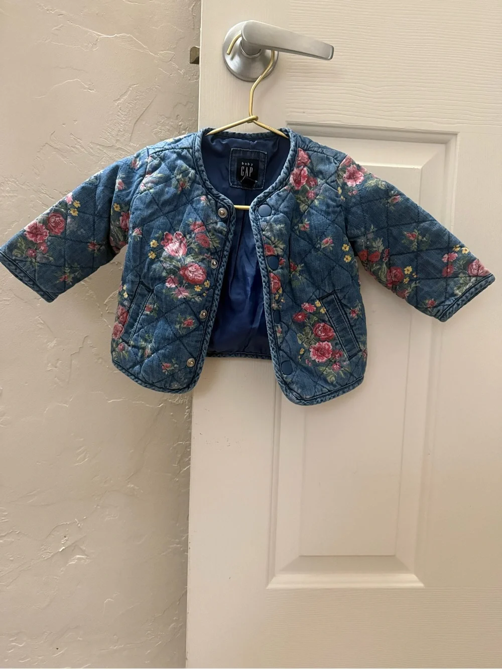 GAP Baby Floral Quilted Jacket
